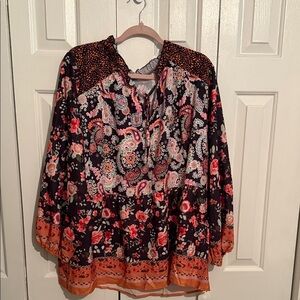 Floral Paisley Women's Top - Multicolor